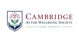 Cambridge AI for Wellbeing Society crest beside the society wordmark